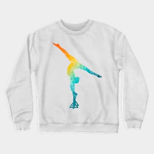 An acrobat doing a split arch Crewneck Sweatshirt